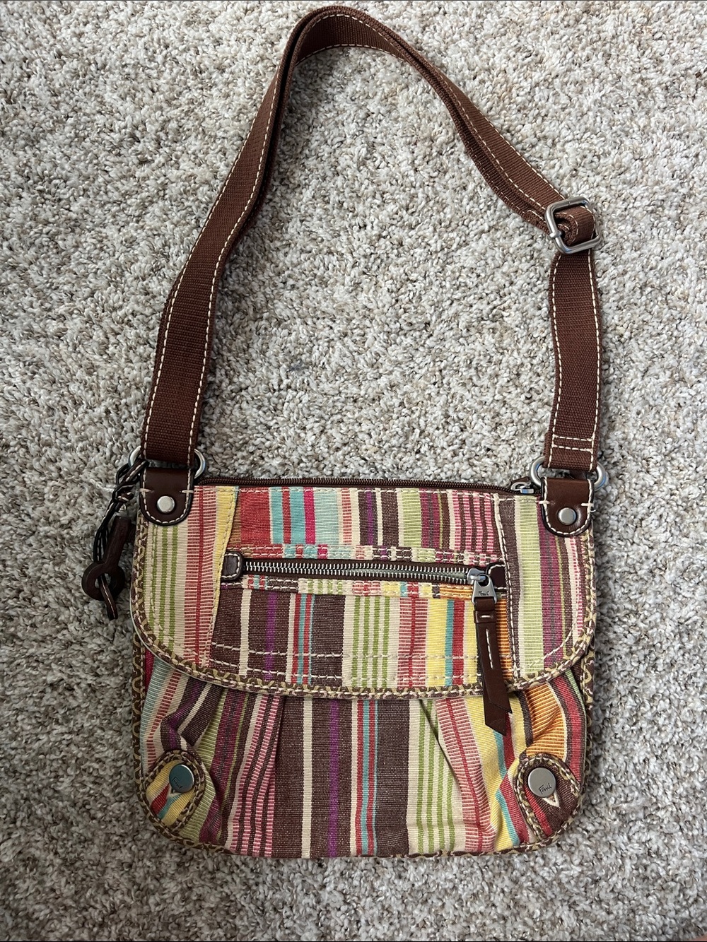 Fossil Canvas Canvas Crossbody Bag